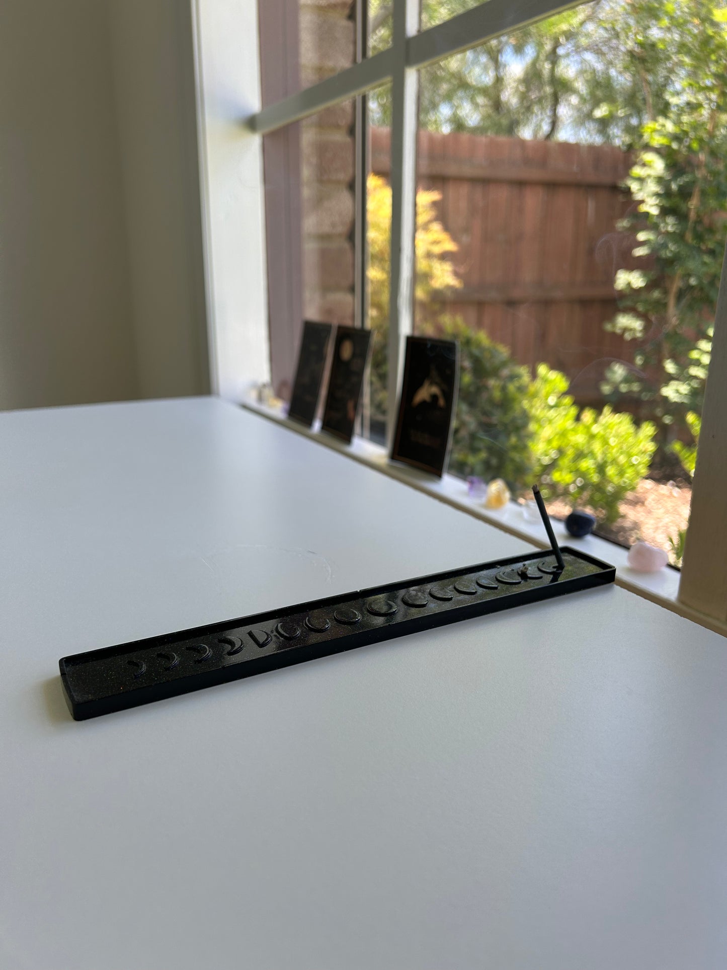 'Obsidian Moonlight' Incense Holder