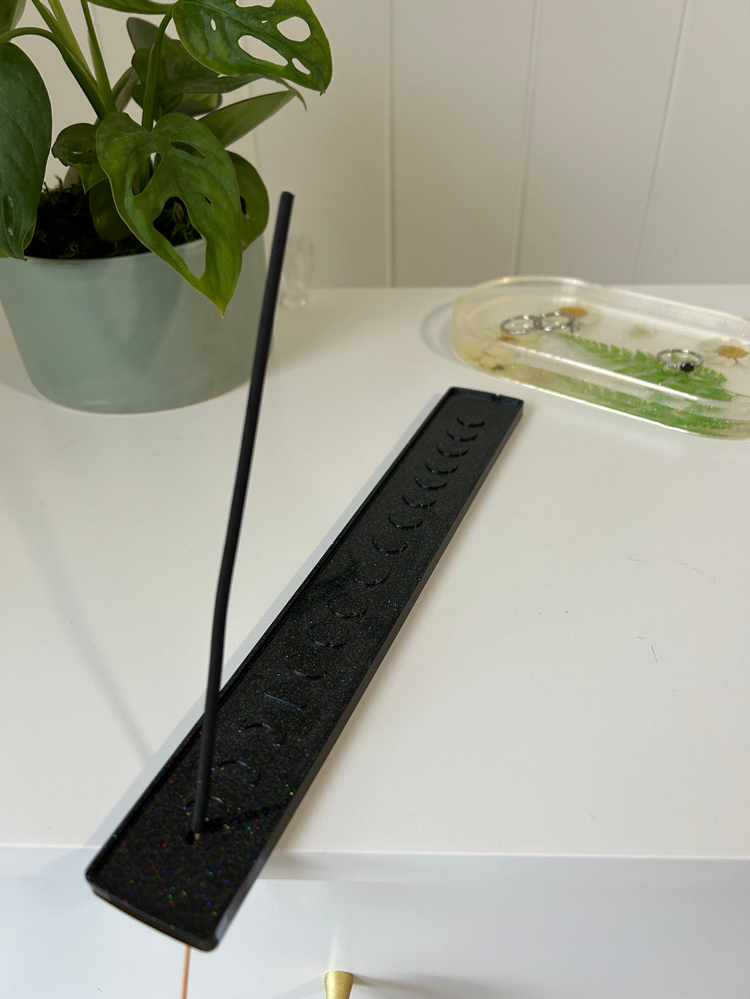 'Obsidian Moonlight' Incense Holder