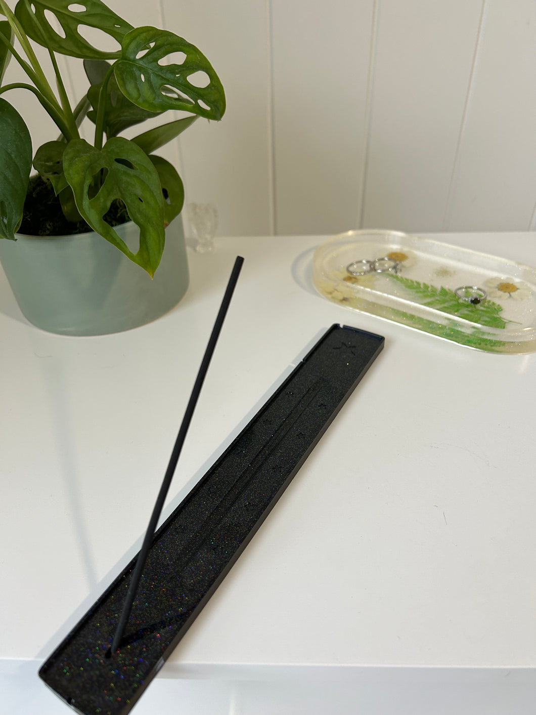 'Obsidian Starlight' Incense Holder