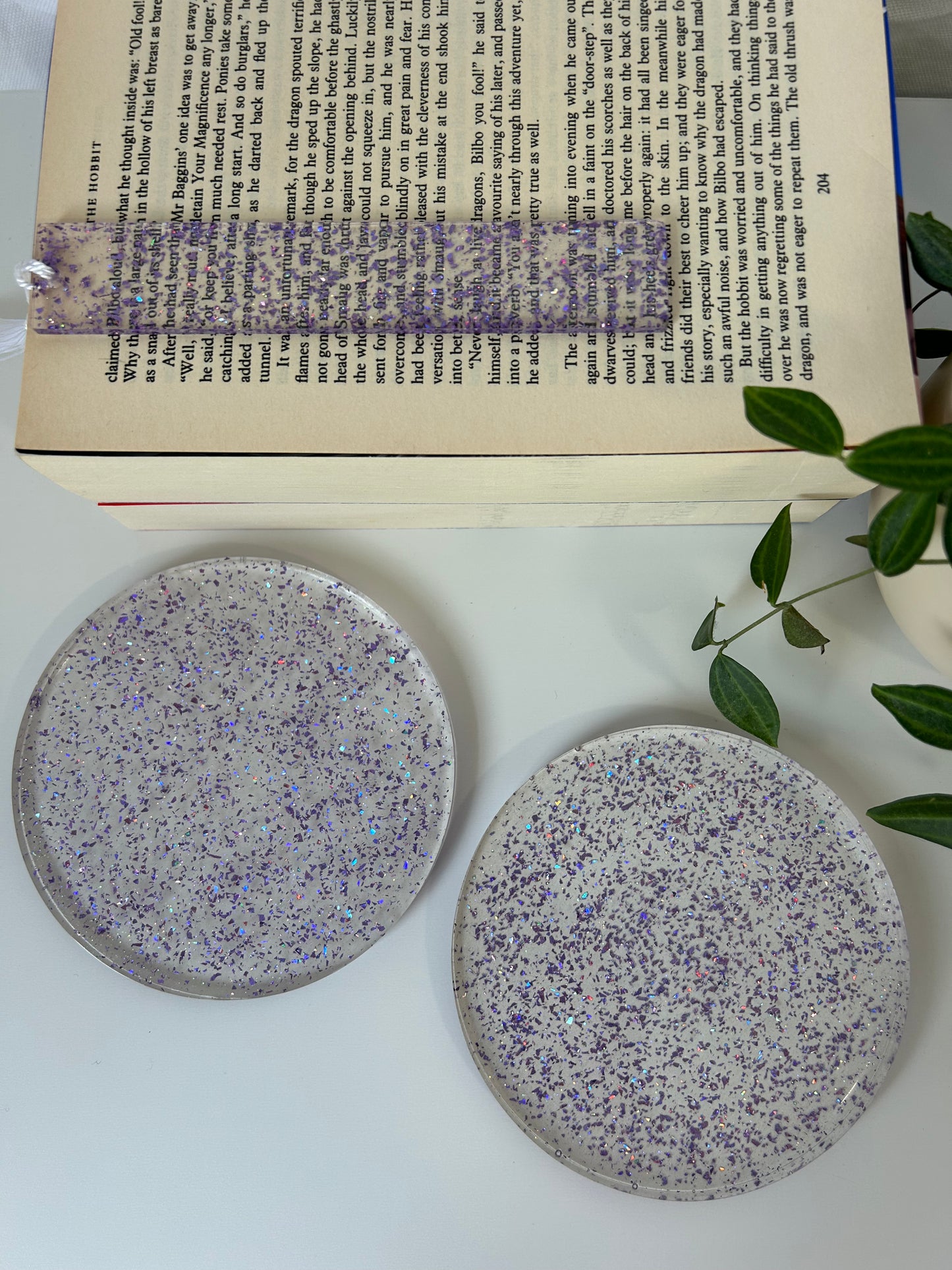 'Violet' Coasters (set of 2)
